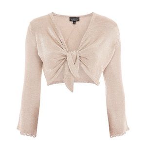 Topshop Rose Gold Knot tie top!